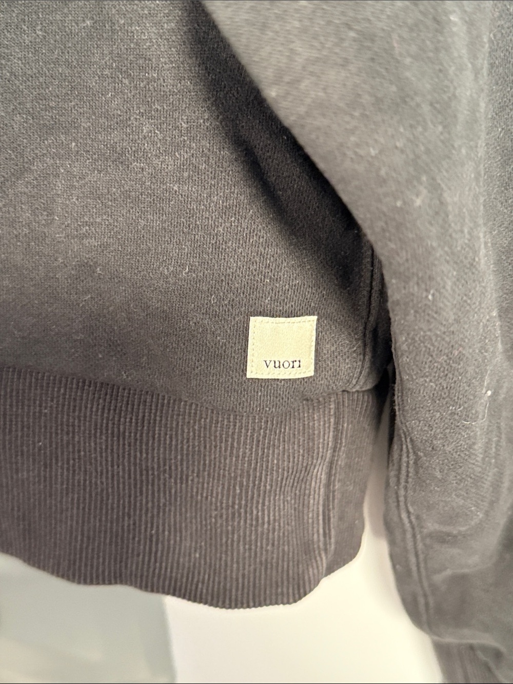 Vuori Charcoal Half-Zip Hoodie - Picture 4 of 5